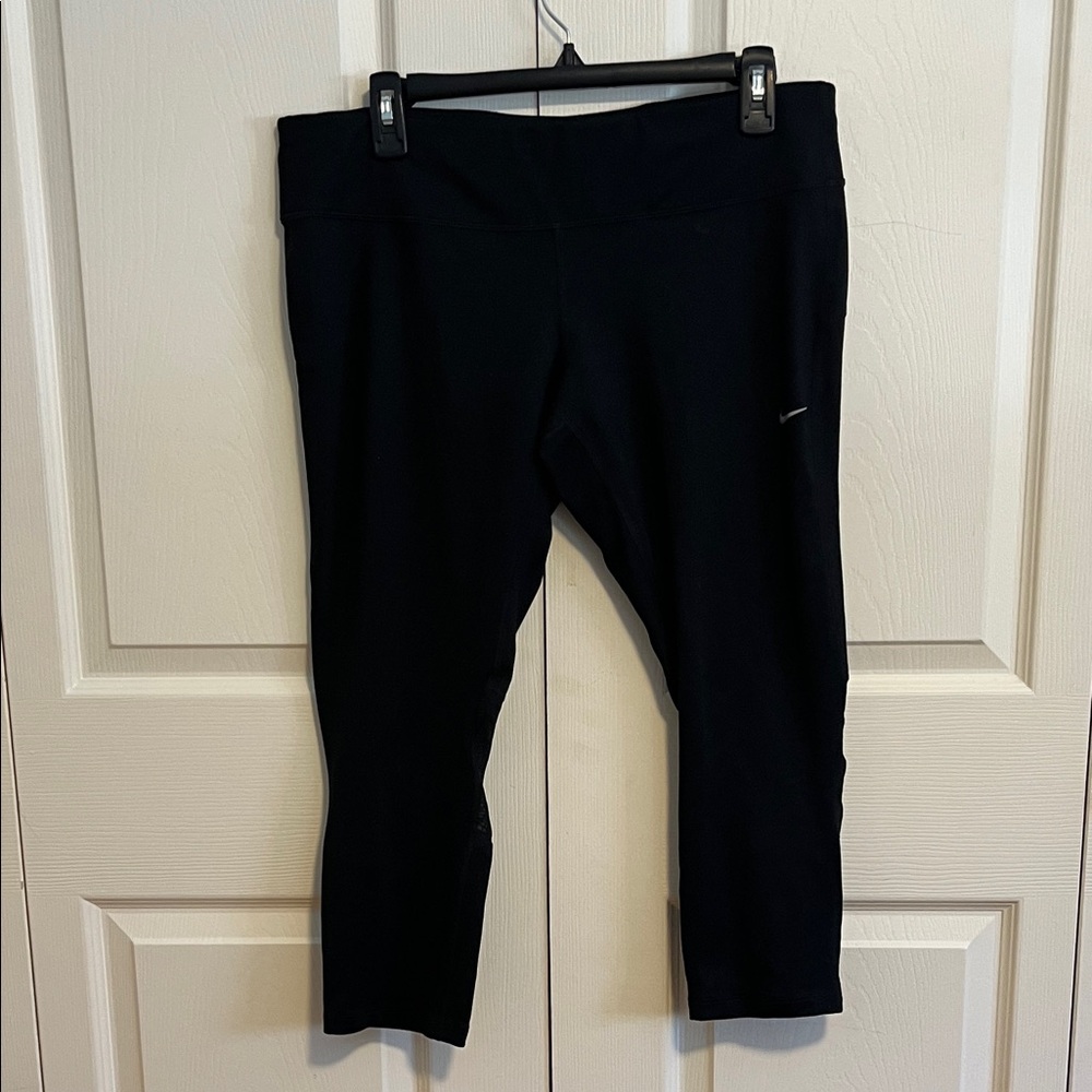Nike, dri fit, women’s running leggings, black, size XL
